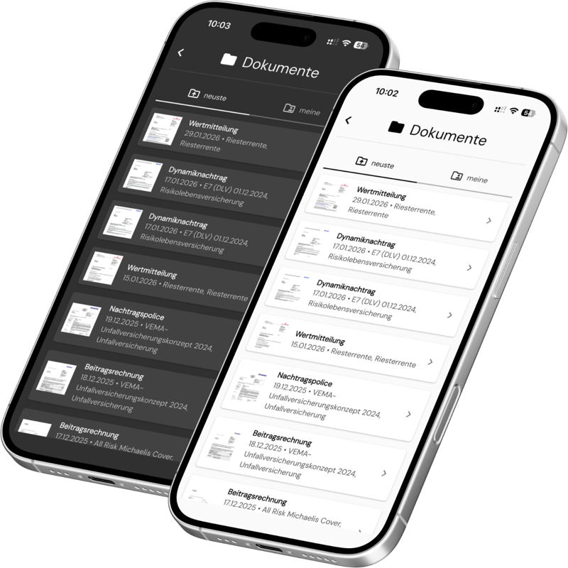 Kundenapp: Dokumentenablage